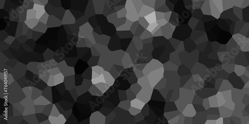 Abstract white and black broken stained glass background design with line. geometric polygonal background with different figures. low poly crystal mosaic background. geometric triangle shape.