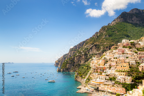 Positano in Amalfi Coast, Campania Sorrento, Italy.