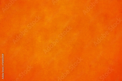 Fototapeta Naklejka Na Ścianę i Meble -  orange yellow summer background,  warm watercolor - acrylic brush, wet paper grunge texture, abstract painting, 