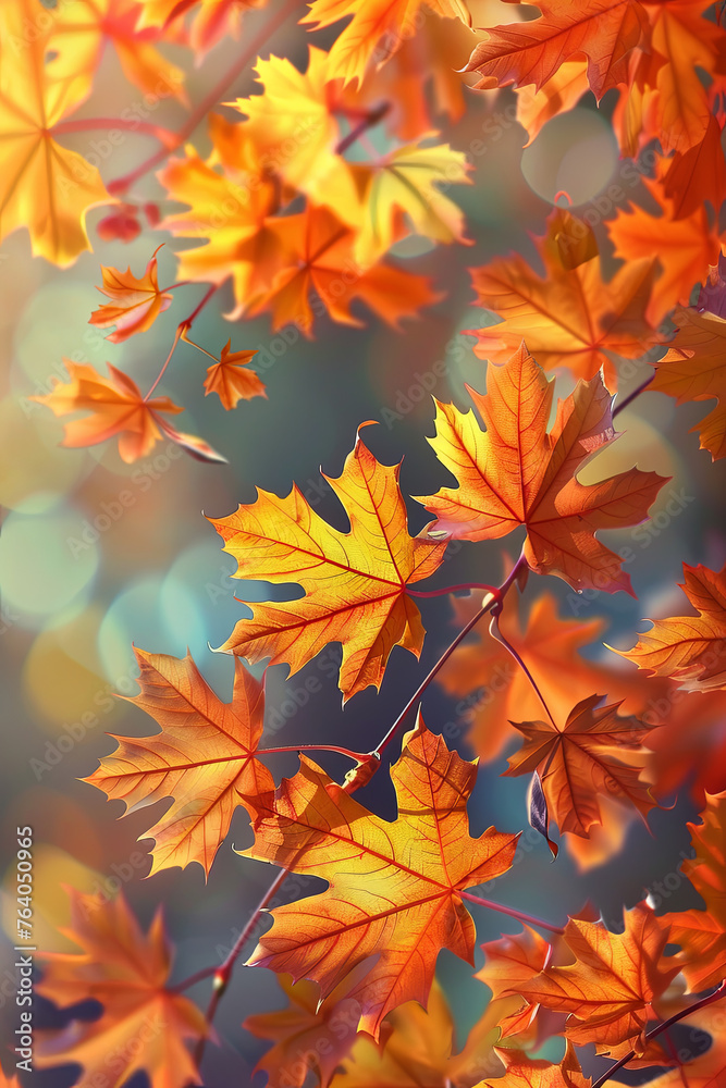 Autumn maple leaves foliage for background Autumn maple leaves foliage for background