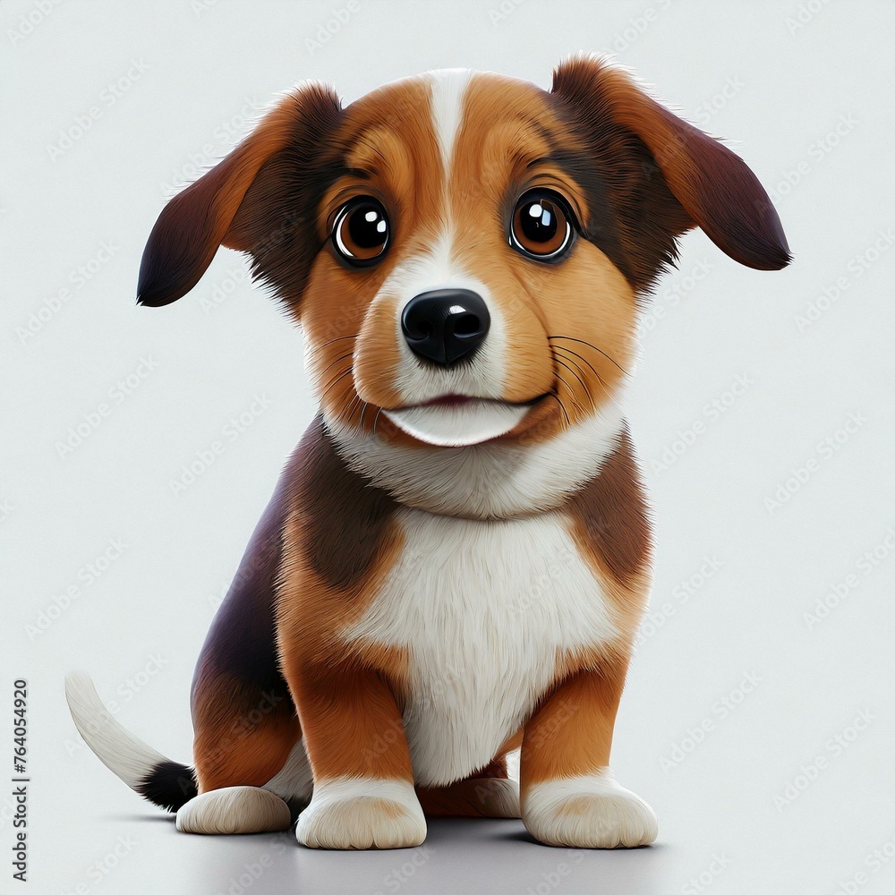 puppy /dog in brown, isolated on white,ai generated, cute, big eyes ,looking smart , pet, curious. puppy /dog in brown, isolated on white,ai generated, cute, big eyes ,looking smart , pet, curious.