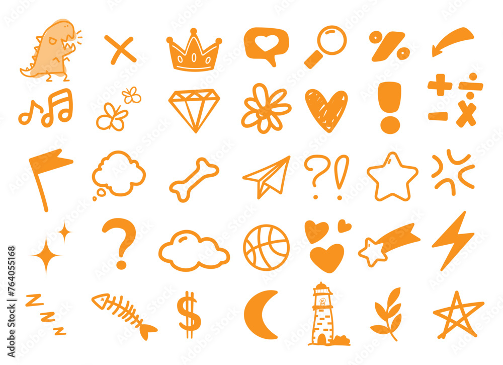 Fototapeta premium Hand-drawn Vector Icons