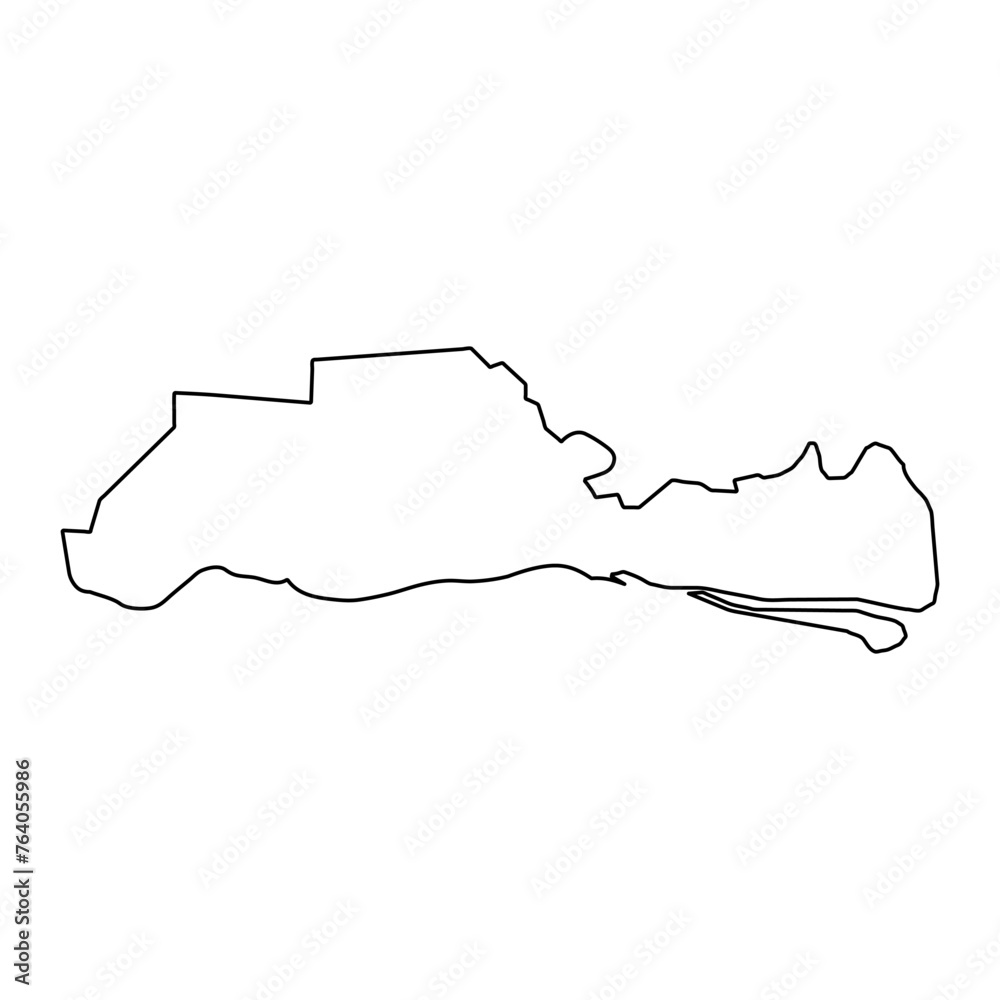 Tien Giang province map, administrative division of Vietnam. Vector illustration. Tien Giang province map, administrative division of Vietnam. Vector illustration.