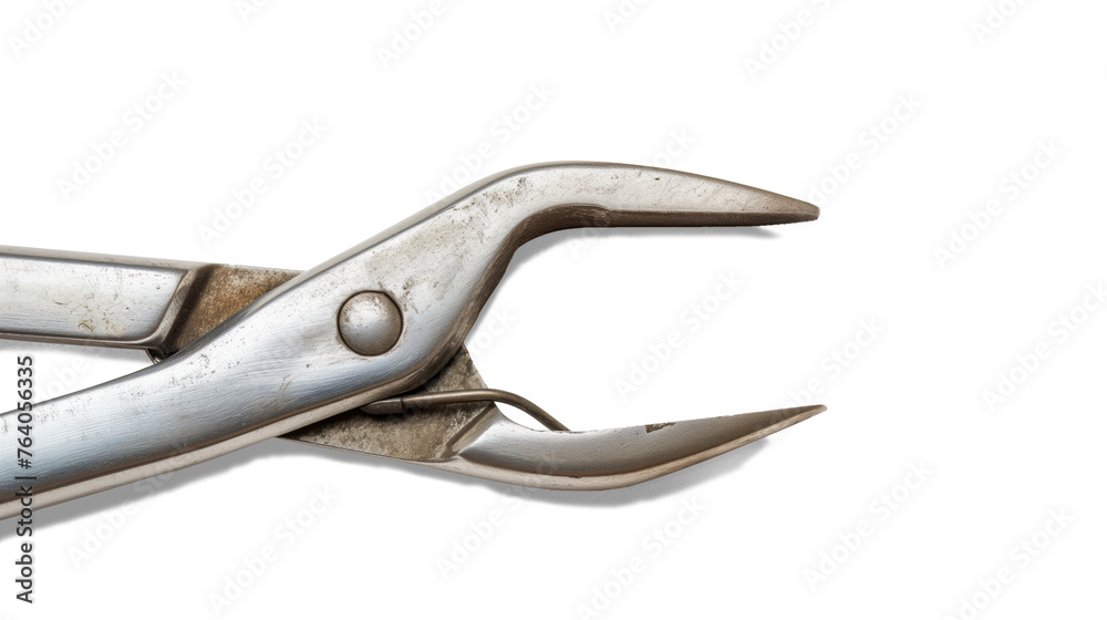 A single pair of pliers showcased with clarity on a white background