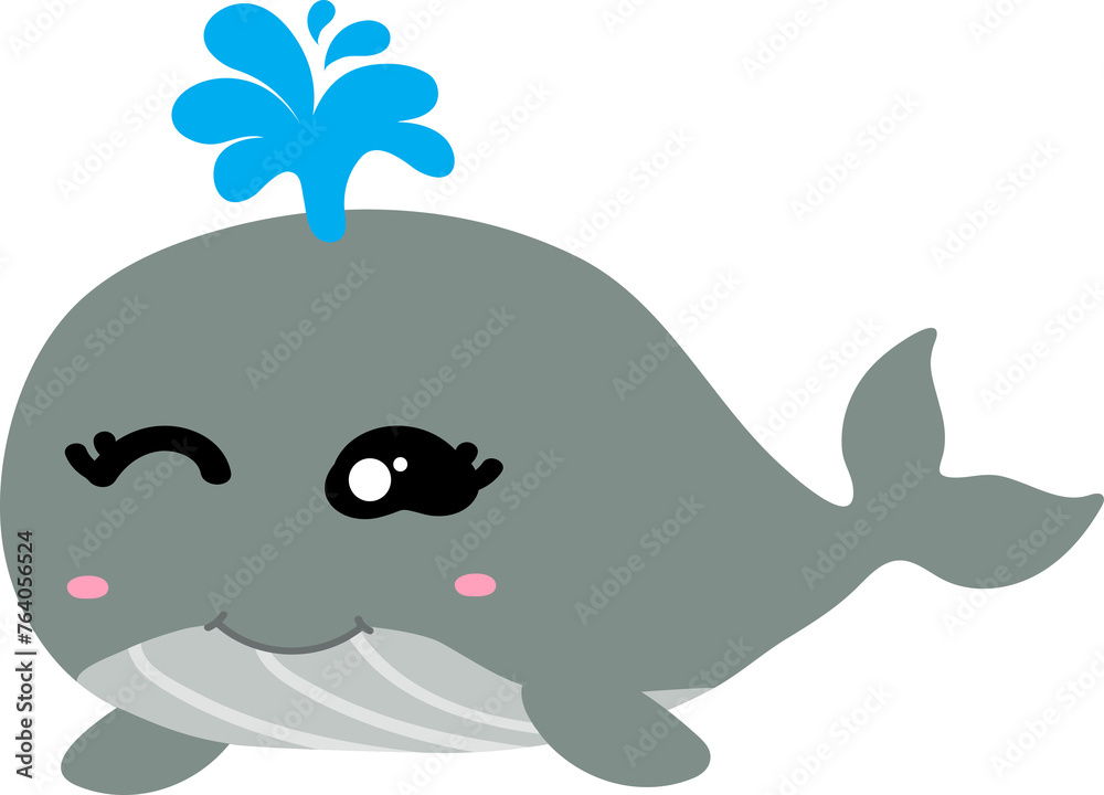 cute whale cartoon, sea animal cute whale cartoon, sea animal