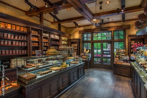 Coffee and Tea store, Interior view.