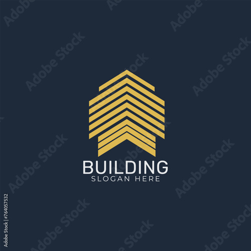 Premium Building Vector logo design template with modern concept