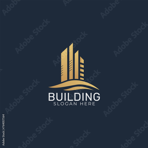 Premium Building Vector logo design template with modern concept