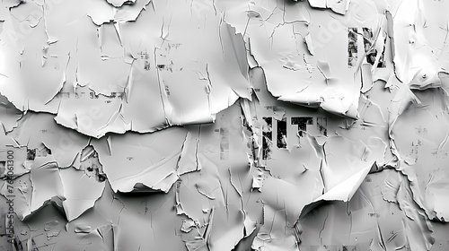 Old torn collage poster texture background