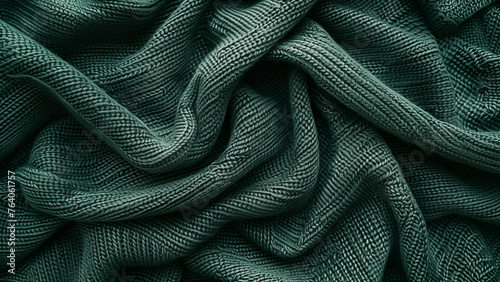 A Top-Down View of Stretched Knitted Fabric