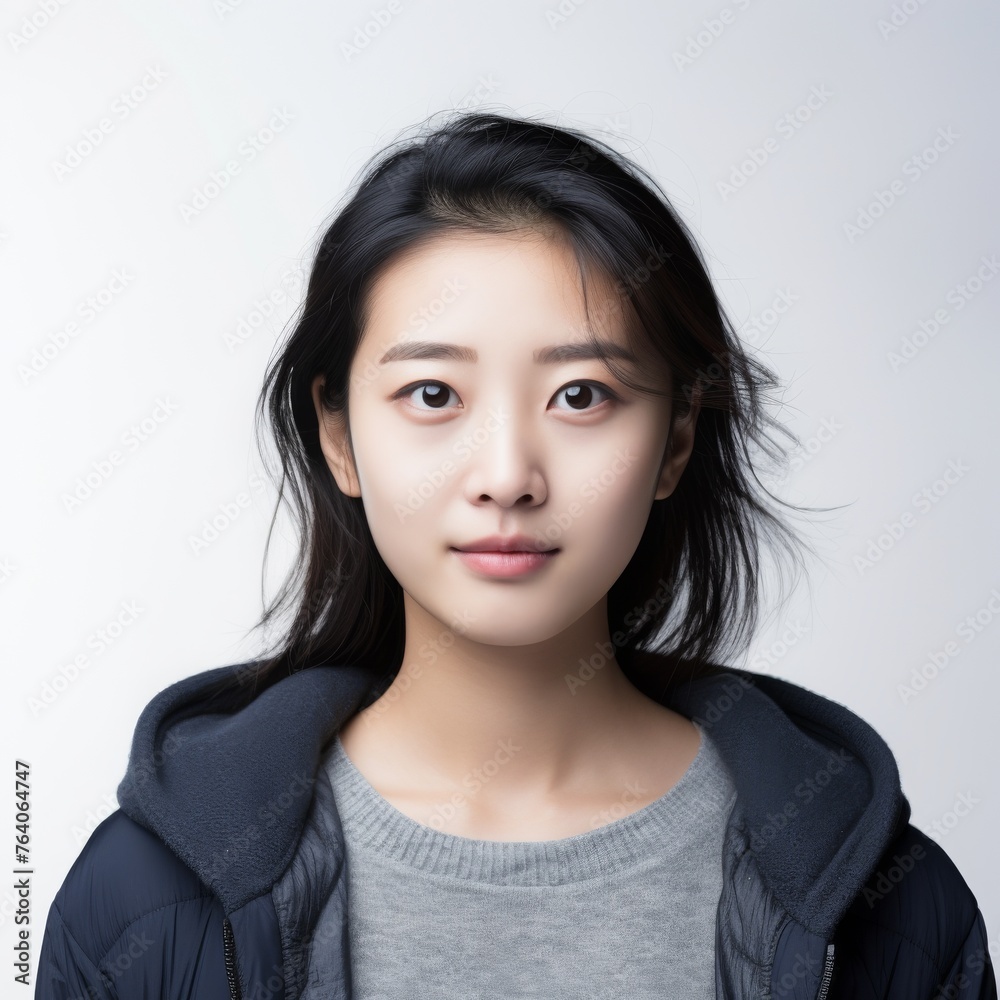 Portrait of a young Asian woman ideal for beauty and fashion industries Portrait of a young Asian woman ideal for beauty and fashion industries