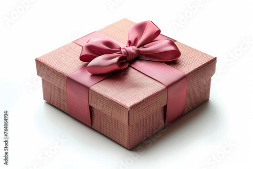 A festive gift box adorned with a red ribbon, perfect for Christmas or special celebrations.