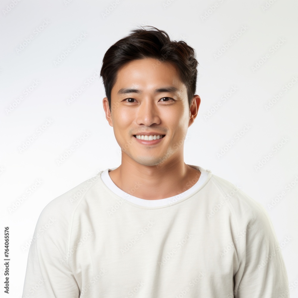 Portrait of a smiling Asian man suitable for lifestyle and fashion industries Portrait of a smiling Asian man suitable for lifestyle and fashion industries