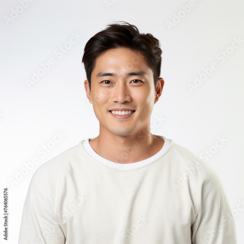 Portrait of a smiling Asian man suitable for lifestyle and fashion industries