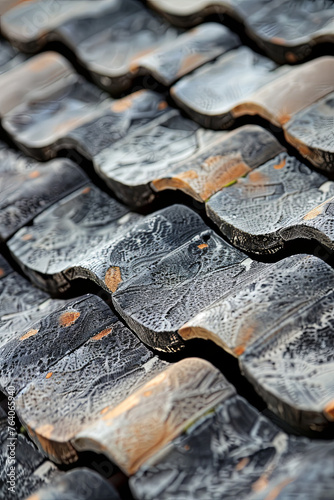 Roof tiles texture pattern