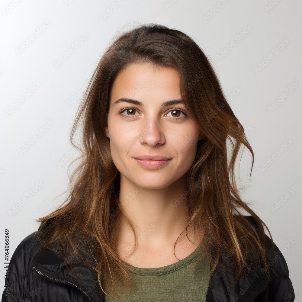 Portrait of a young woman suitable for fashion and beauty industry Portrait of a young woman suitable for fashion and beauty industry