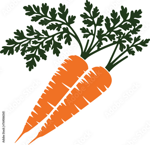 carrots  silhouette style  Design 