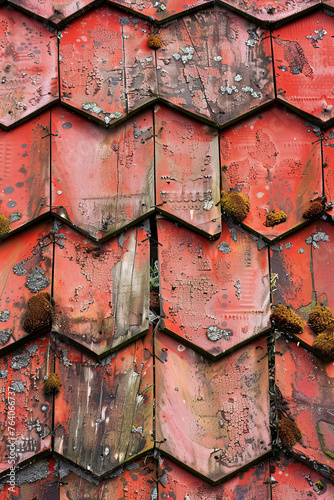 Roof tiles texture pattern