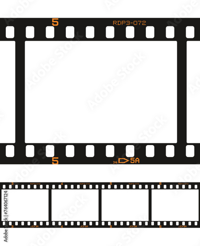Vector illustration of photographic analog film border