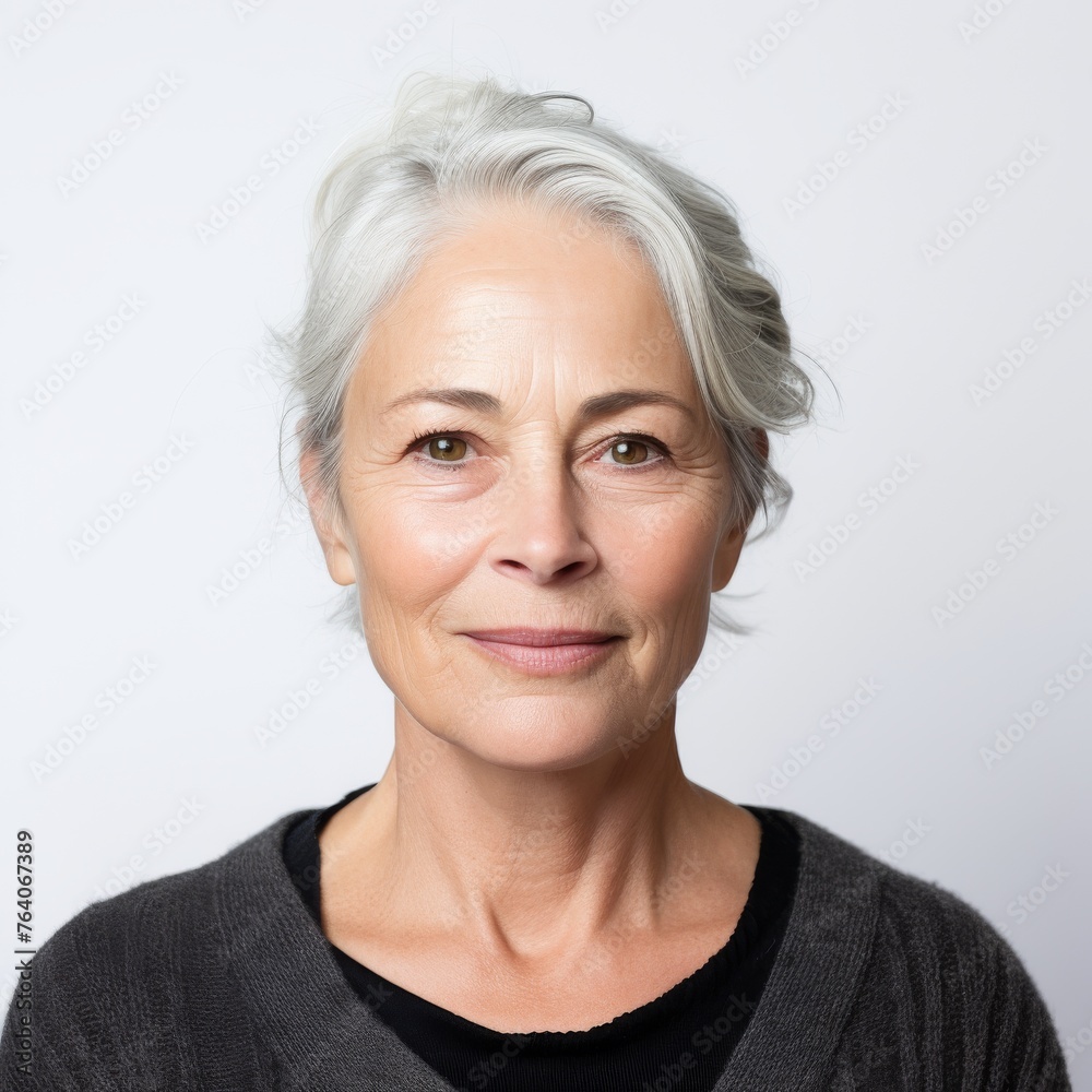 Portrait of a mature woman with a confident smile possibly for lifestyle or healthcare industry Portrait of a mature woman with a confident smile possibly for lifestyle or healthcare industry
