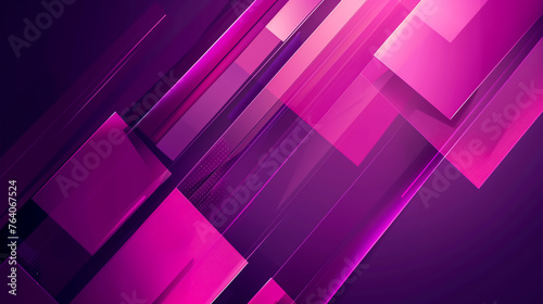 Abstract purple background with pink shapes, copy space