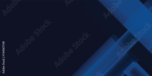 Blue black abstract background geometry shine and layer element vector for presentation design. Suit for business, corporate, institution, party, festive, seminar, and talks