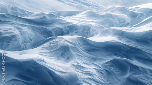 Snowdrift texture in winter landscape