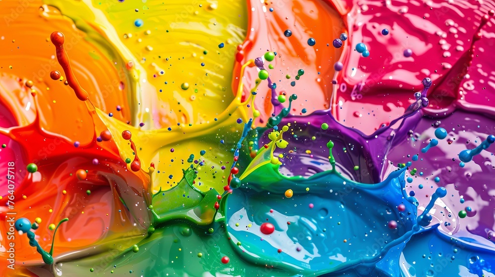 Spectrum Splash: Paint Explosion Artistry