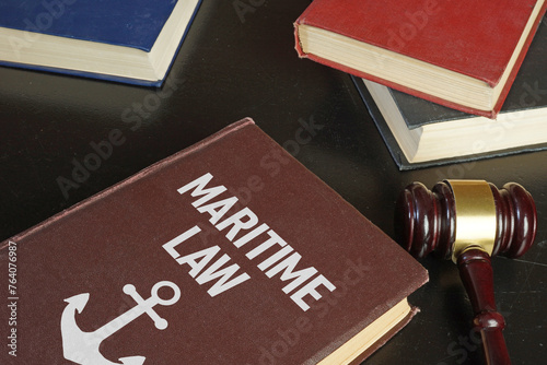Maritime law is shown using the text