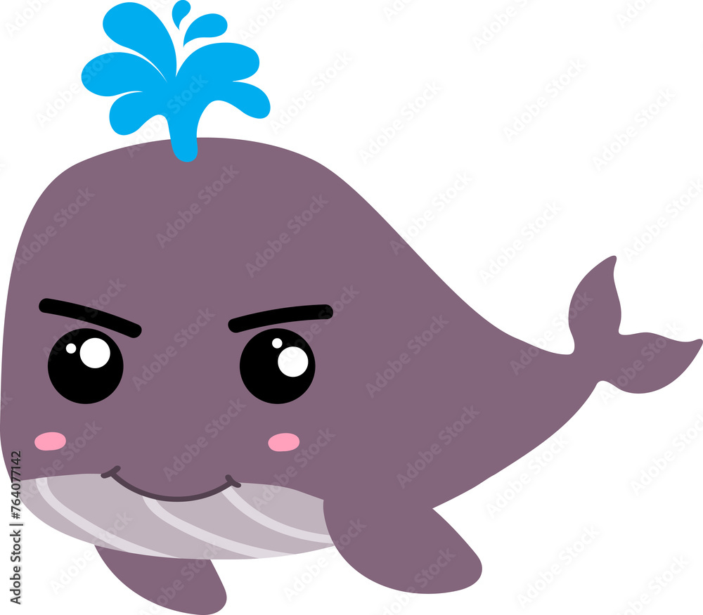 cute whale cartoon, sea animal cute whale cartoon, sea animal