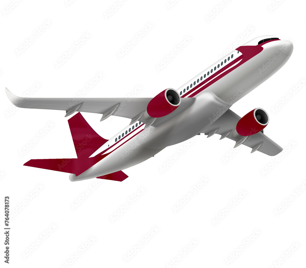 red and white airoplane flying red and white airoplane flying