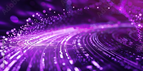 Generate an image of purple technology background
