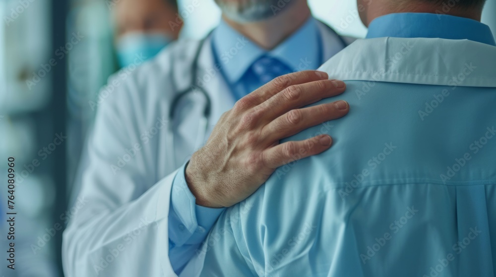 Doctor Offering Reassurance to a Worried Patient Doctor Offering Reassurance to a Worried Patient