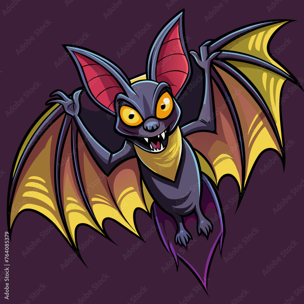 bat vector cartoon illustration bat vector cartoon illustration