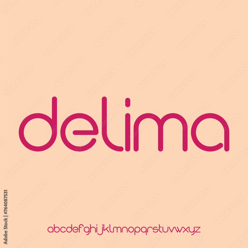 DELIMA, luxury modern font alphabetical vector set DELIMA, luxury modern font alphabetical vector set