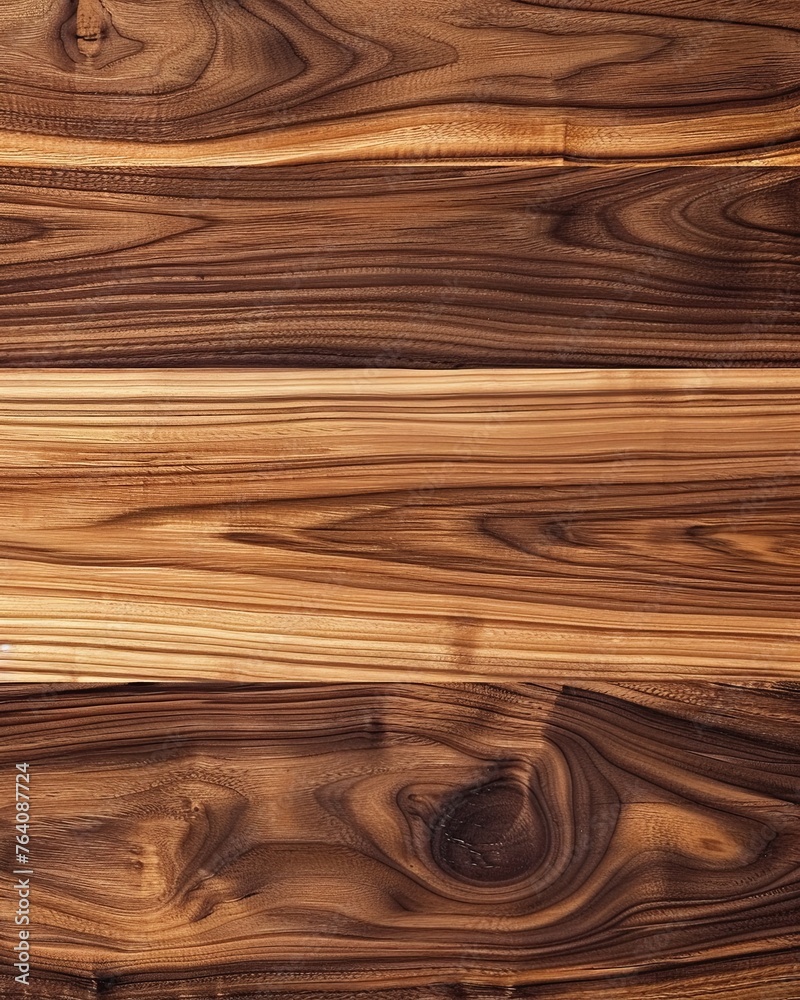 Uniform walnut texture with horizontal grains. wooden background. generative ai Uniform walnut texture with horizontal grains. wooden background. generative ai