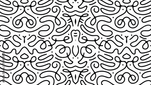 Line doodle pattern. eps 10