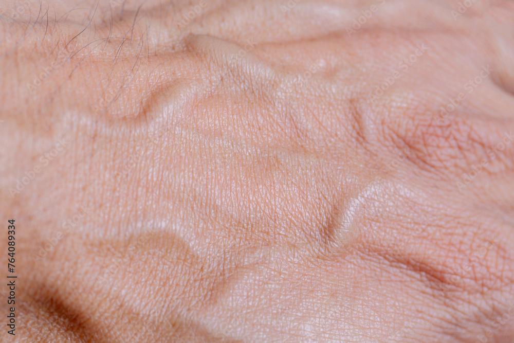 Macro human hand skin,Macro human hand texture,The texture of the skin of a human hand.