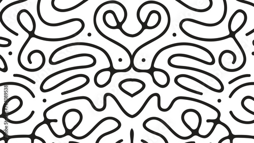 Line doodle pattern. eps 10