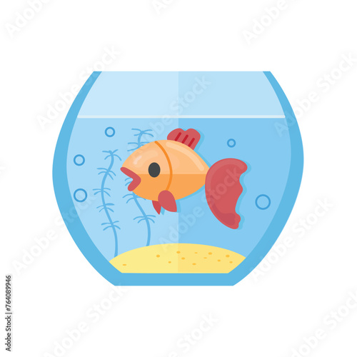 Aquarium icon clipart avatar isolated vector illustration