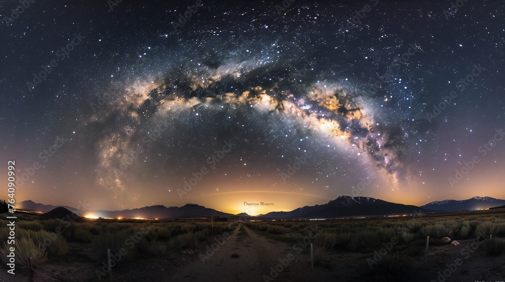 Milky Way magic captured in a mesmerizing nighttime panorama.