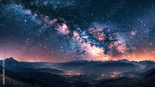Milky Way majesty shining brightly against the backdrop of the night sky.