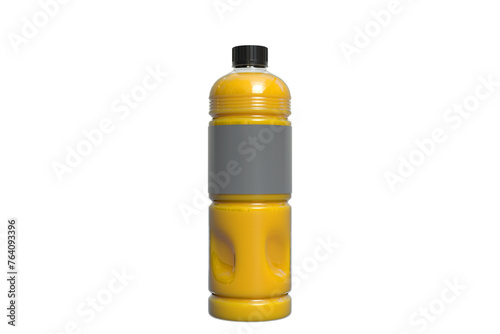 bottle of orange juice, 3d render mock up, Png file.