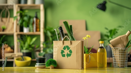 An online platform showcasing eco-friendly products with labels displaying their carbon footprint for informed consumer choices