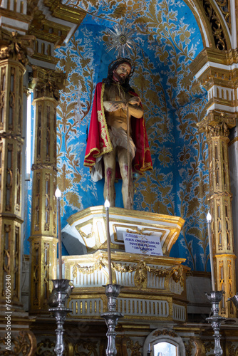 Fotografie Image of Jesus Christ inside the church of Nossa Senhora do Carmo in the city of Salvador, Bahia