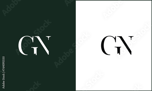 GN, NG, G, N, Abstract Letters Logo Monogram