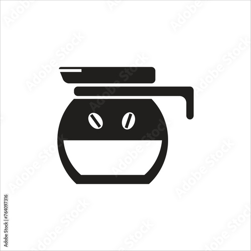 coffe pot icon line new template