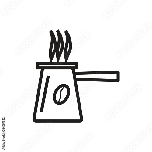 coffe pot icon line new template