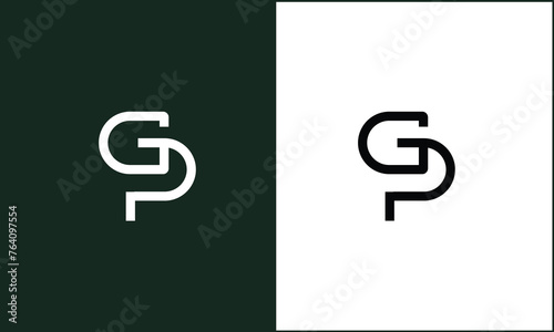 GP, PG,G , P, Abstract Letters Logo Monogram