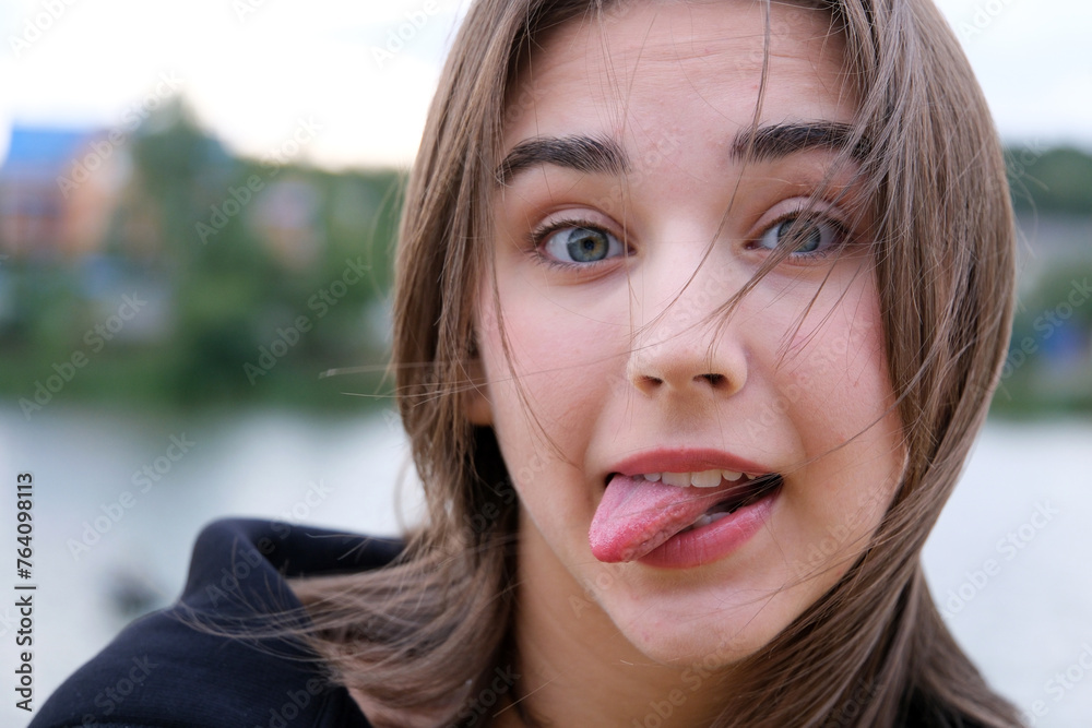 typical teenager girl mock gesture typical teenager girl mock gesture